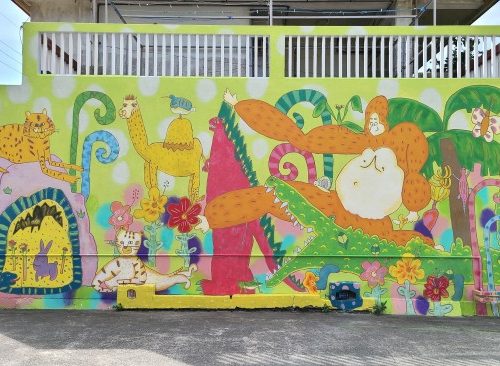糸満市保育園ドリーム児童園 壁画制作 MURAL ART