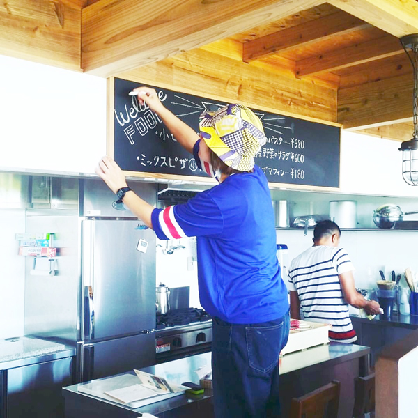 何気に初体験！チョークアート デザイン